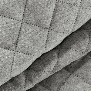 Bedspread 220 x 240 Quilted Linen1 Steel