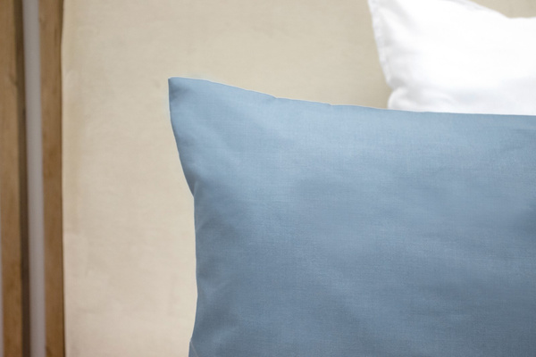 Poszewka Bawełna 50 x 80 Jednolita Ola Niebieski Blue