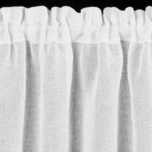 Firana 60 x 150 Dekoracyjna Gotowa Helia Biały+Żół