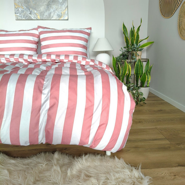 Pościel 160 x 200 3cz Mikrofibra w Pasy Eusebia Home 05