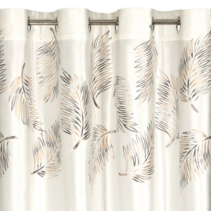 Curtain 140 x 250 Velvet Eyelets Idalia Cream