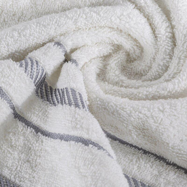 30 x 50 Bath Towel Cotton Coral 01 White