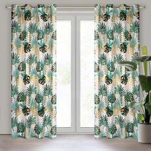 Curtain 140 x 250 Decorative Przel Malta Ziel+Zł