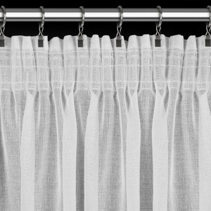 Zasłona 140 x 270 Dekoracyjna Gotowa KAJA 2szt Bia