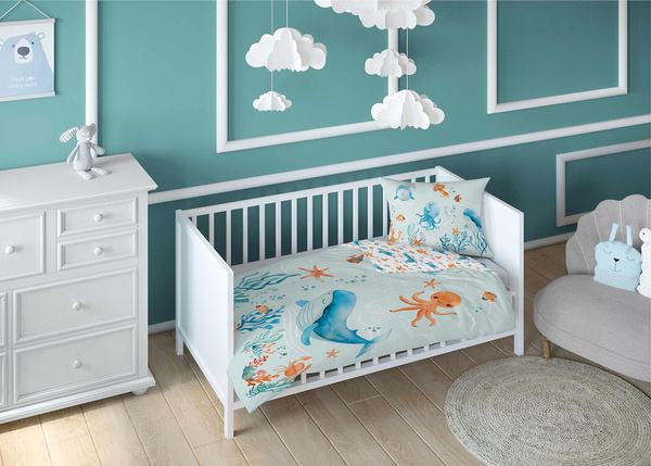 Pościel 100 x 135 Bawełna Dziecięca Maya Mo 5508B