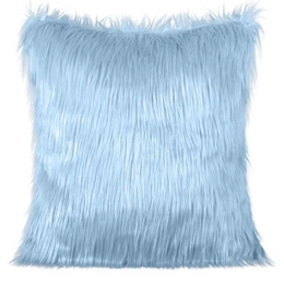 Fur Pillowcase 818 55 x 55 Light Blue