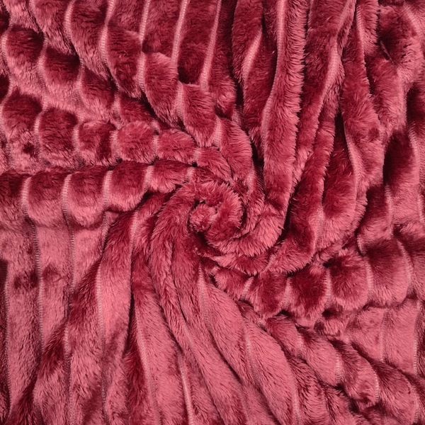 Koc 200 x 220 Mikrofibra Tłoczona Pasy Nuvio 12