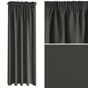 Curtain 135 x 270 Decorative Parisa Graphite