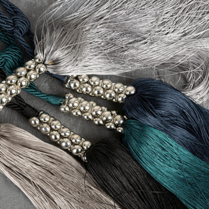 Decorative Cord for Curtains 70 x 34 Niva Marine