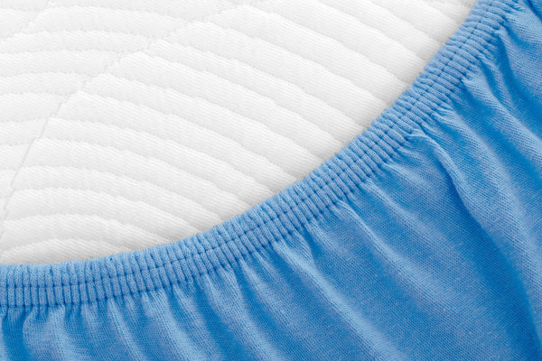 Jersey sheet with elastic 027_D Blue 70x140