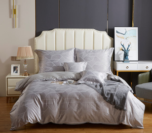 Bedding set 220 x 200 5 pcs Satin Embroidered AT014