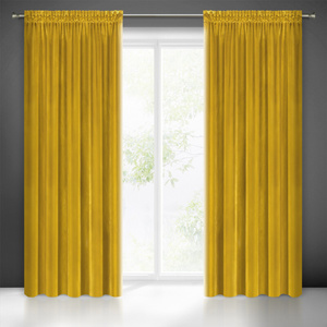 Curtain 140 x 270 Decorative Samanta Mustard Tape
