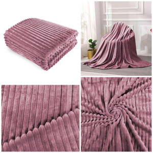 Blanket 160 x 200 Microfiber Stamped Ardea Stripes 25