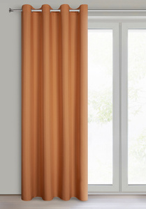 Zasłona 140 x 250 Dekoracyjna Przelotki Rita Rudy