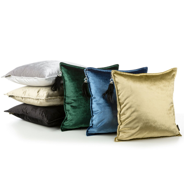 Poszewka 45 x 45 Royal Welwet 5 Dekoracyjna Niebie