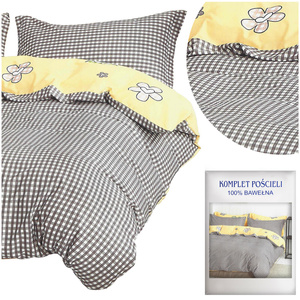 Bedding set 200 x 220 3pcs Cotton Satin no. A1444