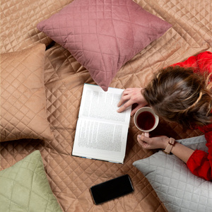 Poszewka 40 x 40 Pikowana Velvet Luiz3 Grafit