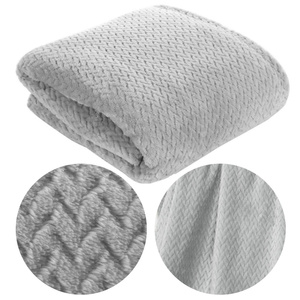 Koc 70 x 160 Mikrofibra Design Cindy3 Srebrny