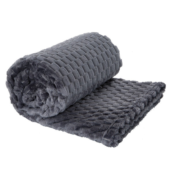 Blanket 150 x 200 Microfiber Design Cindy6 Steel