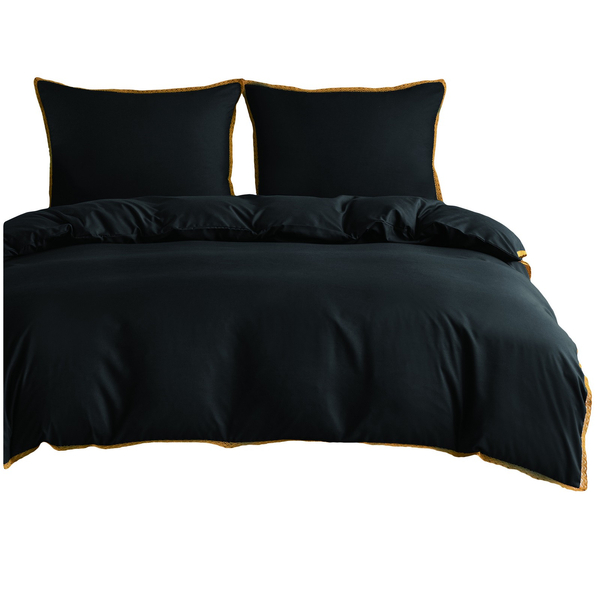 Pościel 200 x 220 3cz Gładka Z Koronką Brandon 04