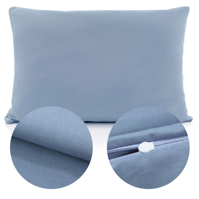 Poszewka Bawełna 50 x 80 Jednolita Ola Niebieski Blue