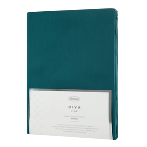 Prześcieradło 180 x 200 z Gumką Satyna Dina Turkus