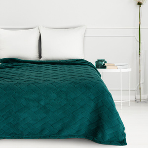 70 x 160 Plush Blanket Herringbone Caro C. Green