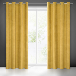 Zasłona 140 x 250 Dekoracyjna Welwet Milo Miodowy