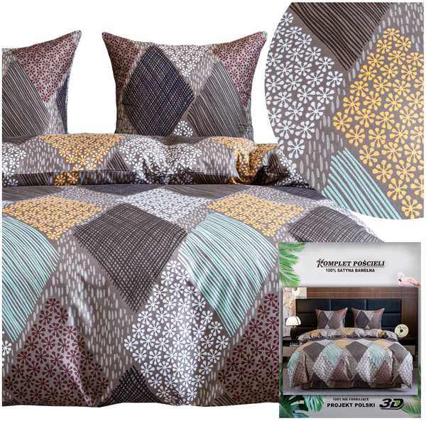 Bedding 160 x 200 3pcs Satin Maria 3107