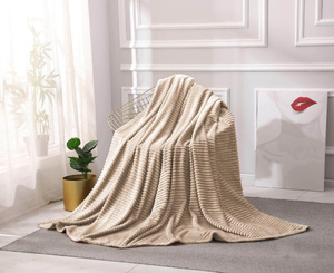 Blanket 160 x 200 Microfiber Plush Stripes Cadence 04