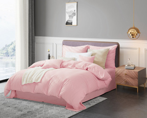 Bedding 220 x 200 3pc Cotton Adamash Powder