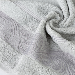 Towel 50 x 90 Bath Terry Sylwia1 03 Silver