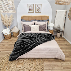 Blanket 160 x 200 Acrylic Solid Warm Yasemin 05