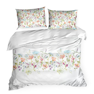 Bedding 160 x 200 3pcs Cotton Satin Spring 24