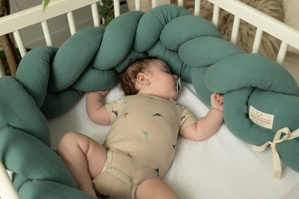 Ochraniacz 30 x 200 do Łóżeczka Warkocz Muslin 34