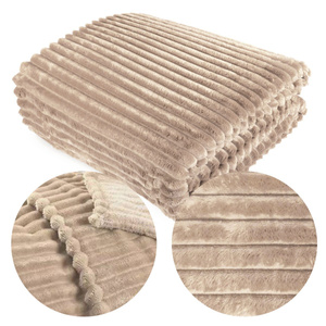 Blanket 200 x 220 Microfiber Plush Cadence Stripes 04