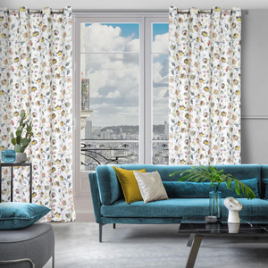 Zasłona 140 x 250 Dekoracyjna Kristal Bia+Sreb