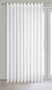 Firana 300 x 250 Dekoracyjna Przelotki DEBRA Biały