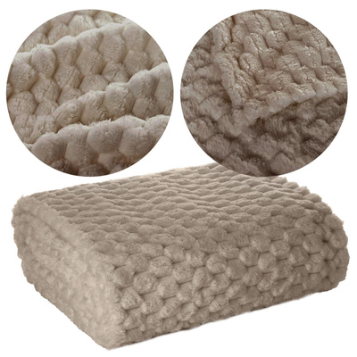 Koc 170 x 210 Mikrofibra Design Cindy6 Beż