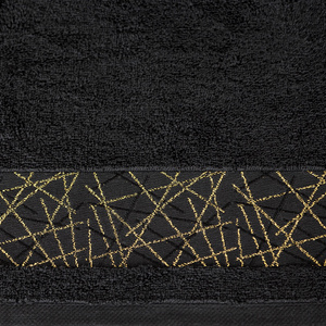 Ręcznik 70 x 140 Kąpielowy Frotte Nika 08 Czarny