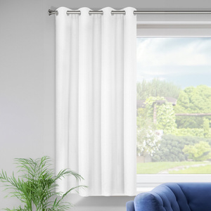 Curtain 140 x 175 Decorative Rita White Drawstring