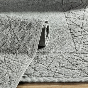 Bathroom Rug 50 x 70 Cotton Nika 05 Silver