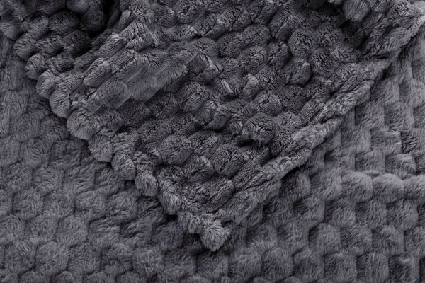 Blanket 200 x 220 Microfiber Design Cindy6 Steel
