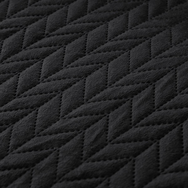 Narzuta 220 x 240 Pikowana Velvet Moxie Czarny