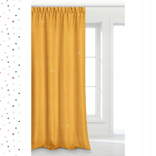 Zasłona 140 x 250 Dekoracyjna Crystal Taśma Muszta