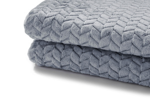 Blanket 200 x 220 Microfiber Stamped Ardea Herringbone 13