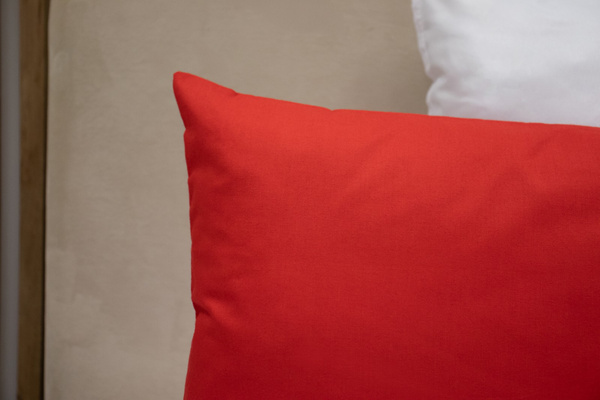 Poszewka Bawełna 50 x 80 Jednolita Ola Czerwony Red