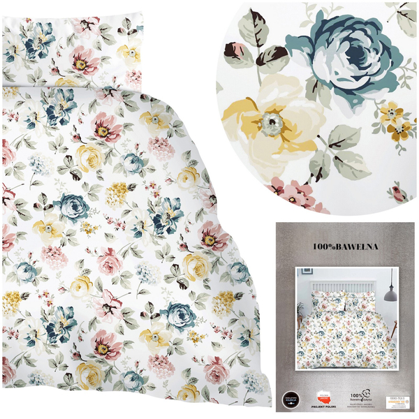 Pościel 140 x 200 2cz Satyna Bawełniana Nita 06