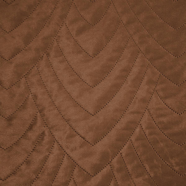 Narzuta 200 x 220 Pikowana Velvet Luiz6 Cegła