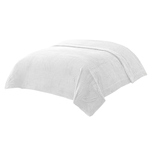 Narzuta 200 x 220 Dwustronna Capri Biel